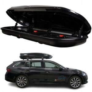 WeGo-500L-CZARNY-BOX-BOKS-KUFER-TRUMNA-BAGAZNIK-DACHOWY-NA-DACH-NARTY-WOZEK Box dachowy Modula WeGo 500L
